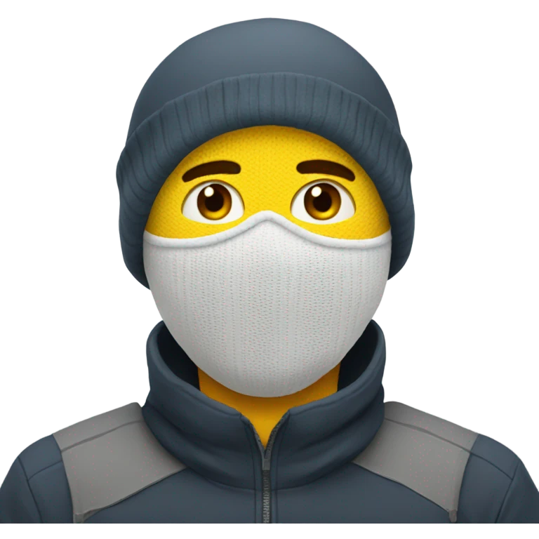 Nice ski mask  emoji