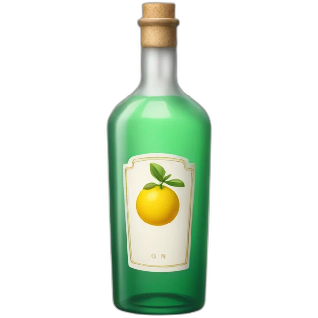 gin bottle emoji