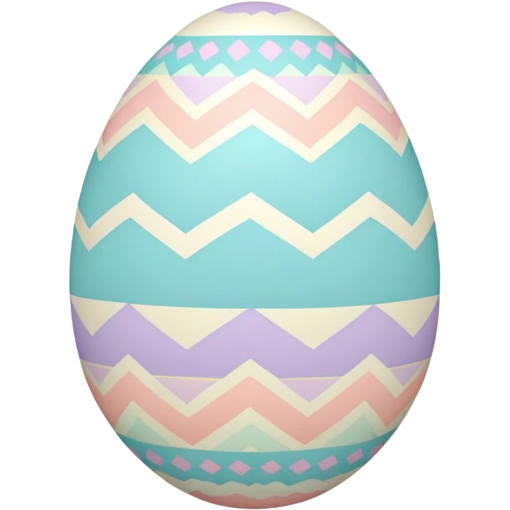 Easter egg, symmetry pattern emoji