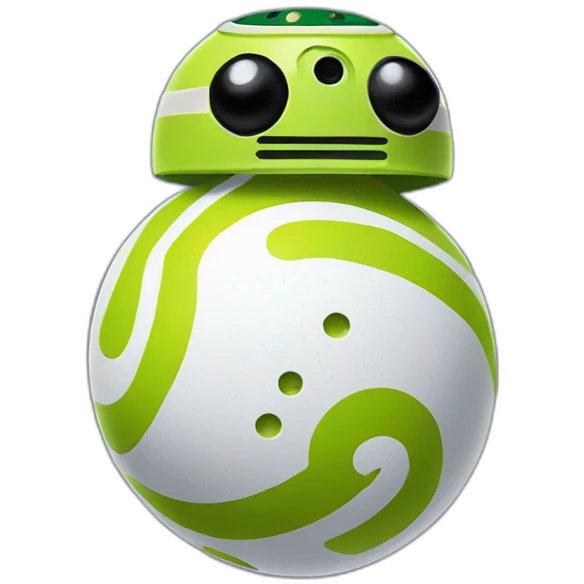 pickleball bb8 droid emoji
