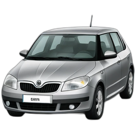 Grey skoda fabia 1 from 1997 emoji