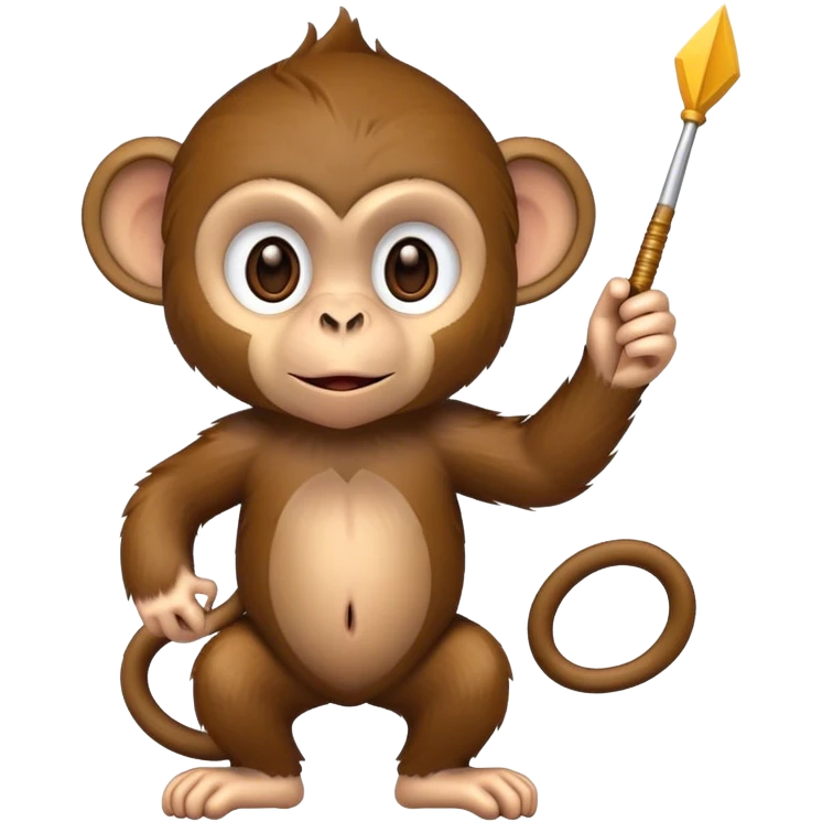 A monkey with a dart  emoji