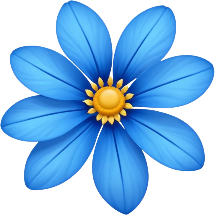 Blue flower emoji