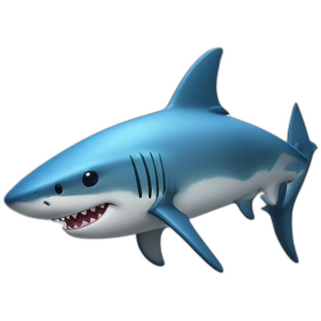 Un requin mignon emoji