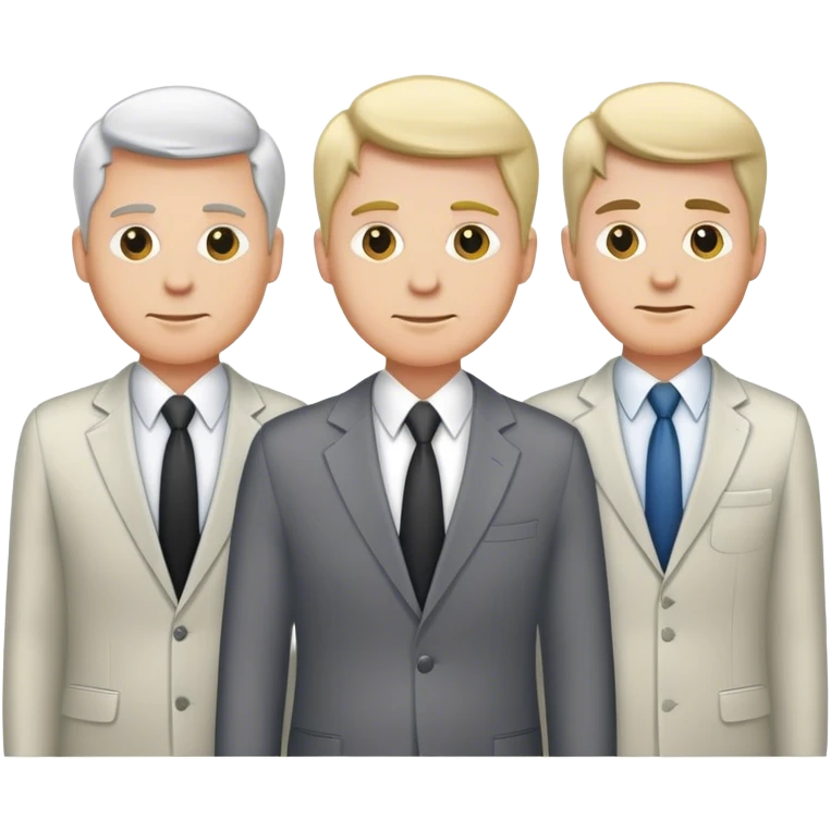 4 white man in business emoji