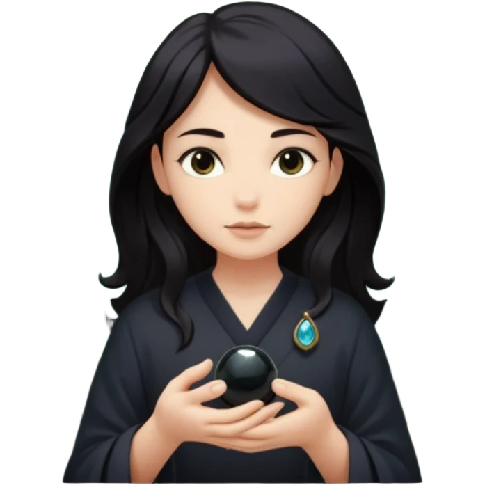 I want an emoji to use for mental wellness in a mystical setting. I want to reference an object that symbolizes the term "Clarity Seeker". It should be relaxing and calm in nature. emoji