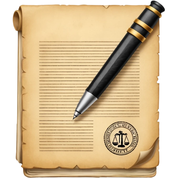 Courtroom Items, Legal Document – official case file or contract

 emoji