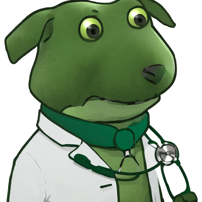 dog as a doctor emoji