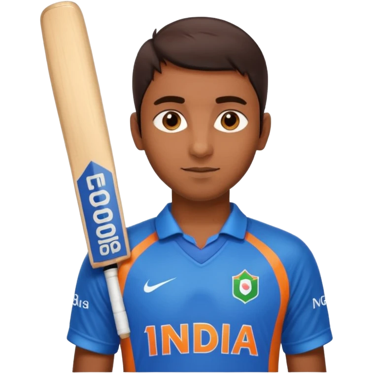 india in cricket jersey 18 number  emoji
