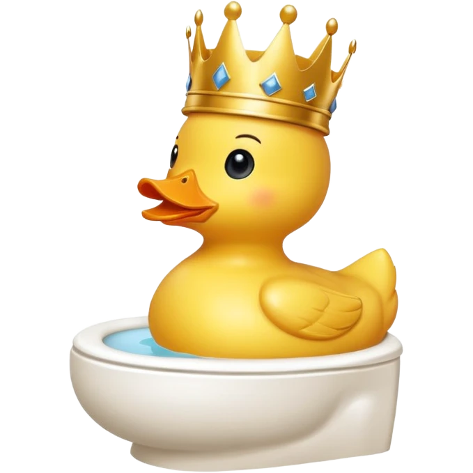 Mix these emojis 🐥👑🚽 emoji