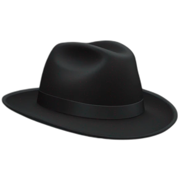 black hat emoji