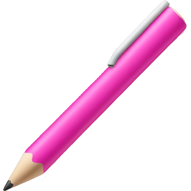 Pink Apple Pencil  emoji
