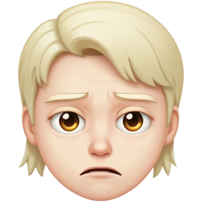 Disgusted look emoji