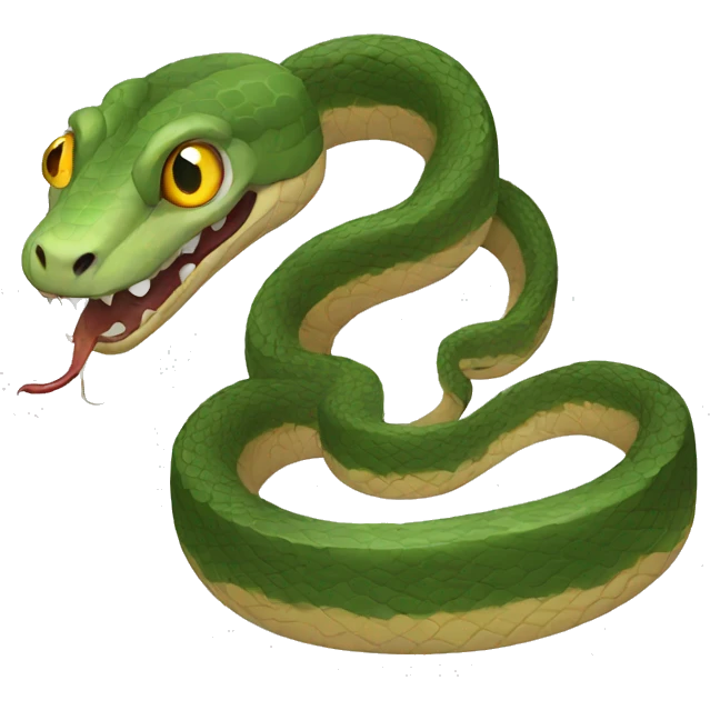 scary snake emoji