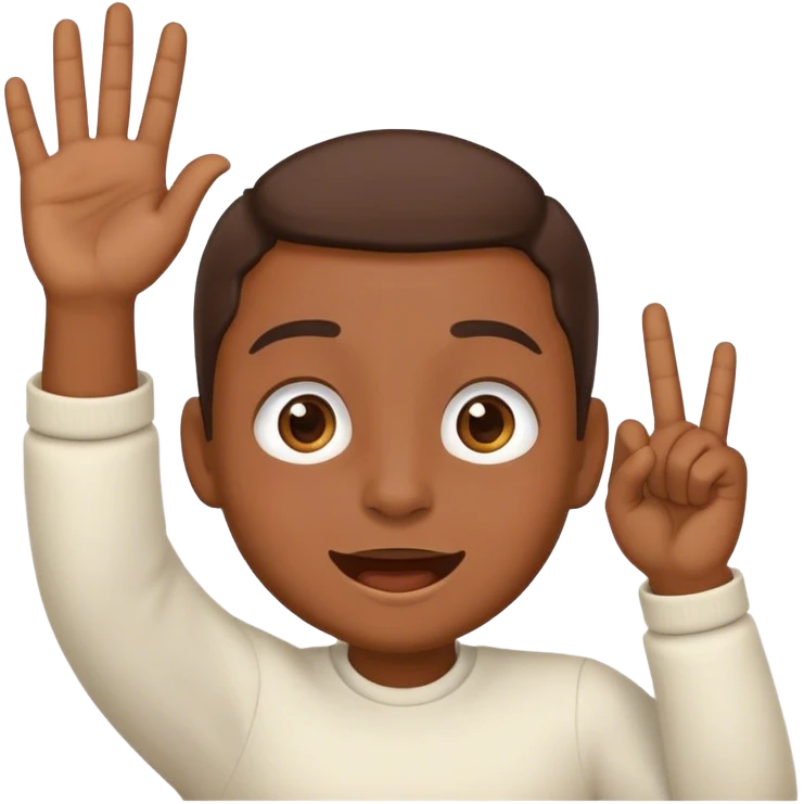 un emoji qui fait des youyou ou zagrouta avec la main sur la bouche pour montrer qui fait la zargrouta emoji