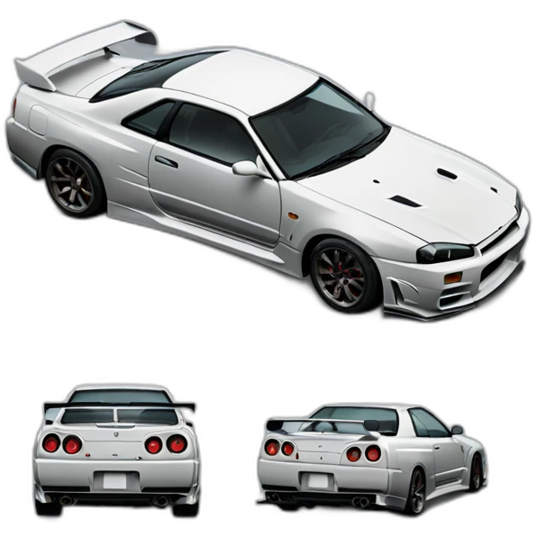 Nissan Skyline GT-R 34 emoji