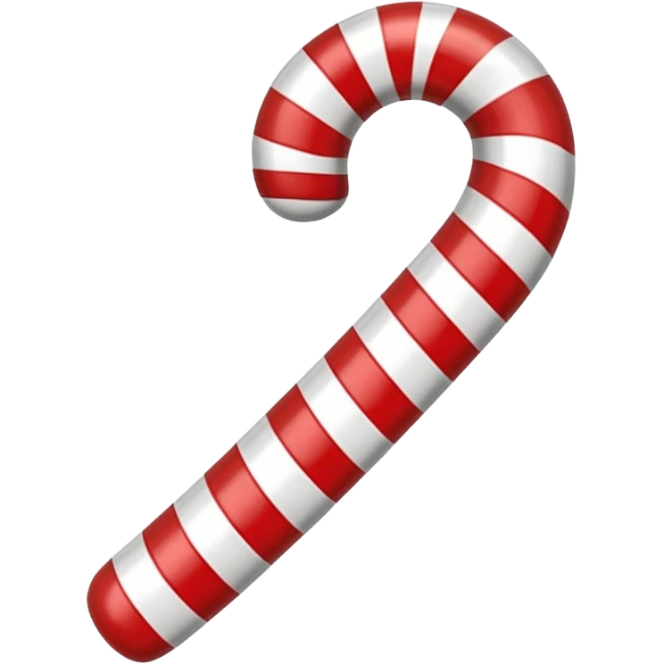 candy cane regular stripes 3d effect emoji