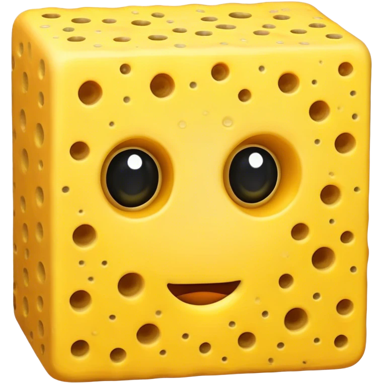 sponge with EXACTLY ONE hole emoji