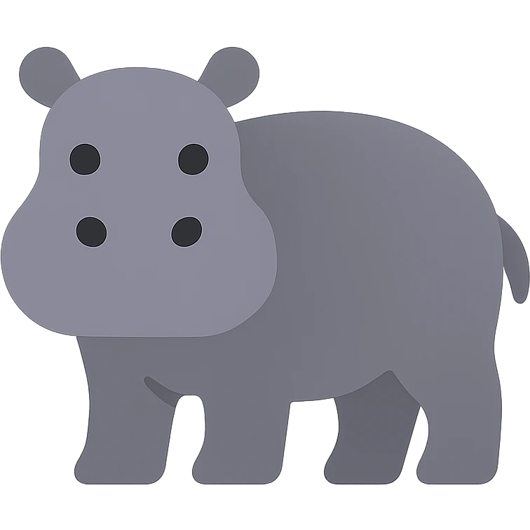Hippo emoji