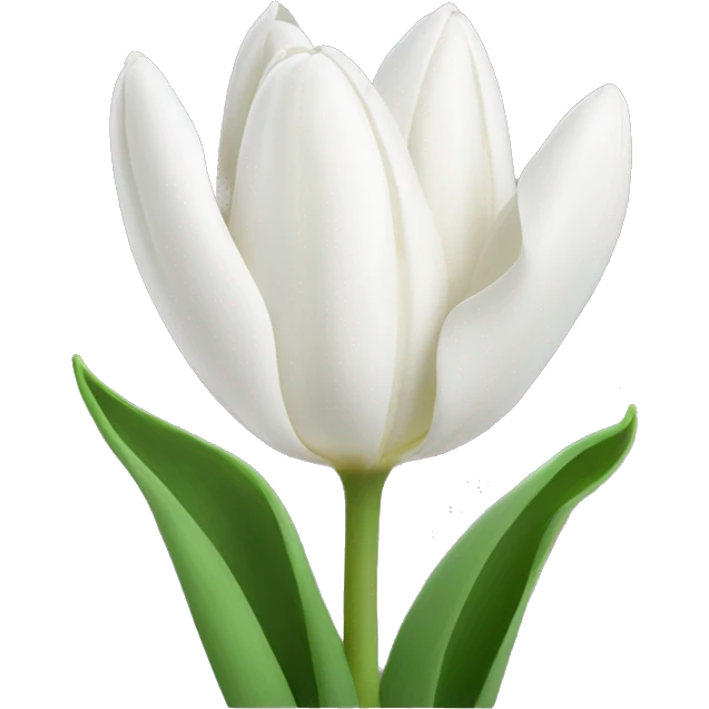 white tulips emoji