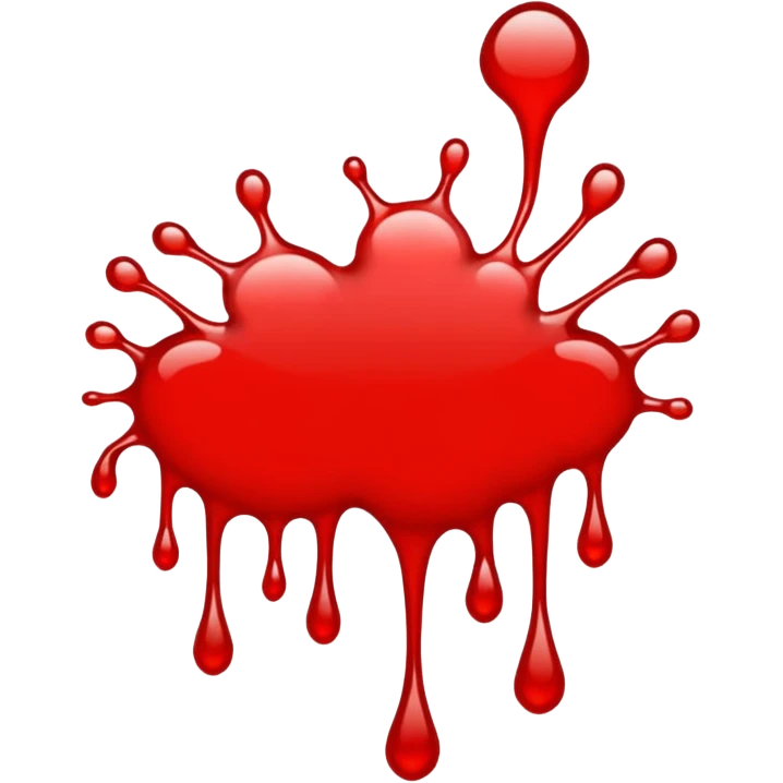 Spilled Ink Blot red emoji