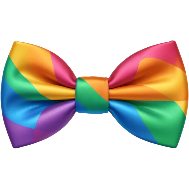 Rainbow bowtie emoji