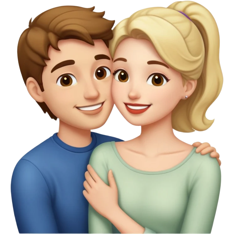 couple kissing emoji