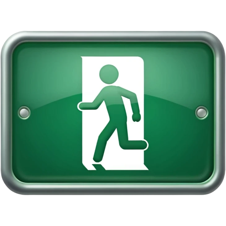 Exit sign emoji