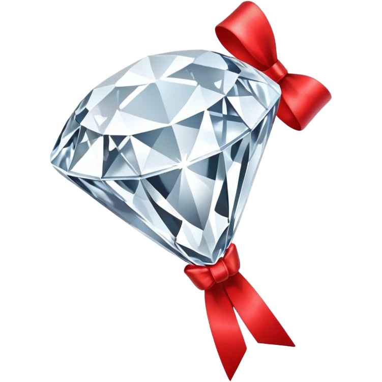 diamond with ribbon emoji