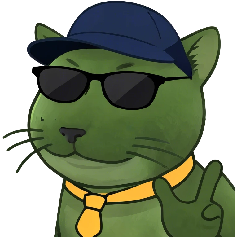 Cat with sunglasses emoji