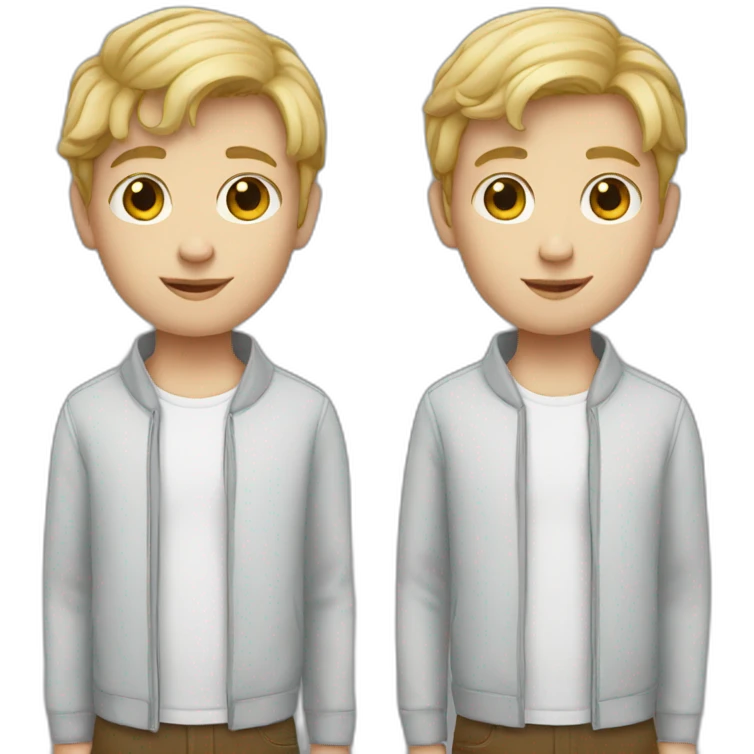 white boy twins emoji
