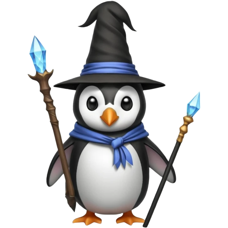 Penguin Wizard emoji