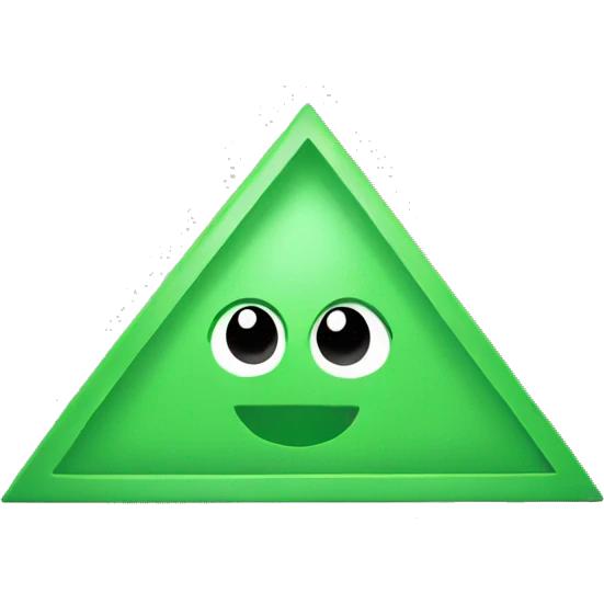 green triangle emoji