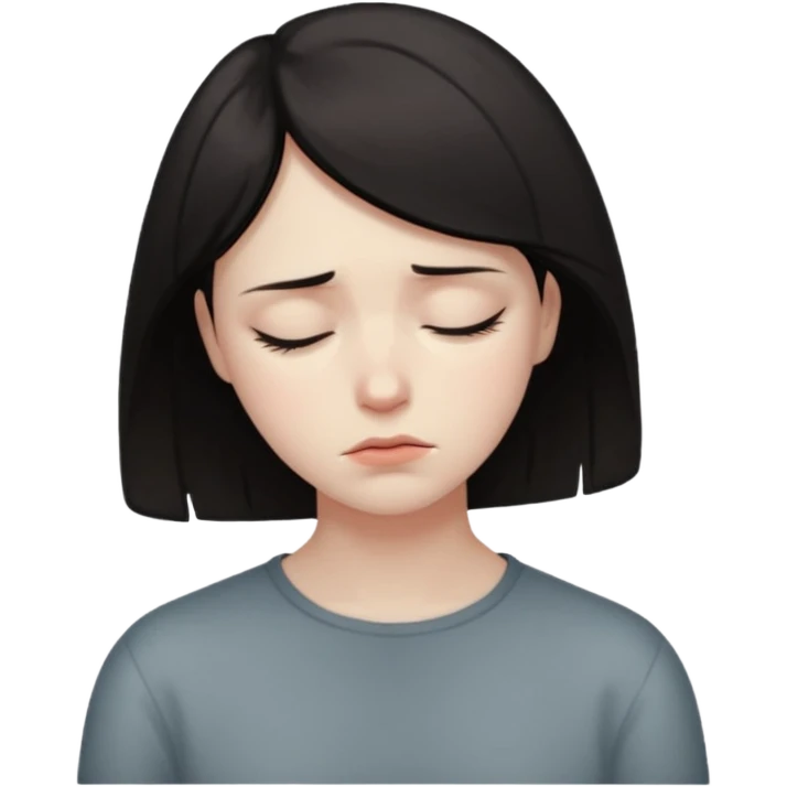 기분이 조금 우울한 기분이야 emoji