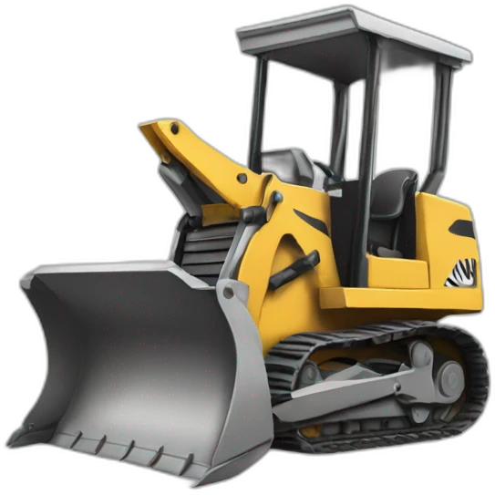 zebra bulldozing emoji