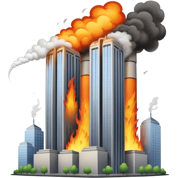 twin towers crash emoji