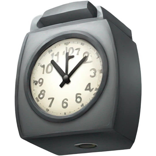 Happy clock emoji
