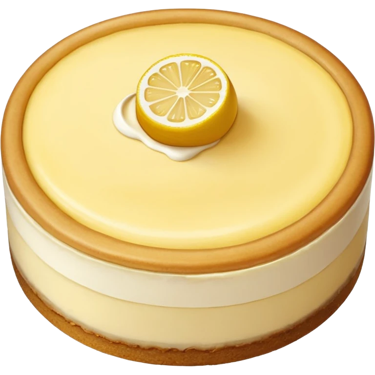 yellow lemon cheesecake emoji