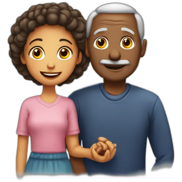 Père et fille emoji