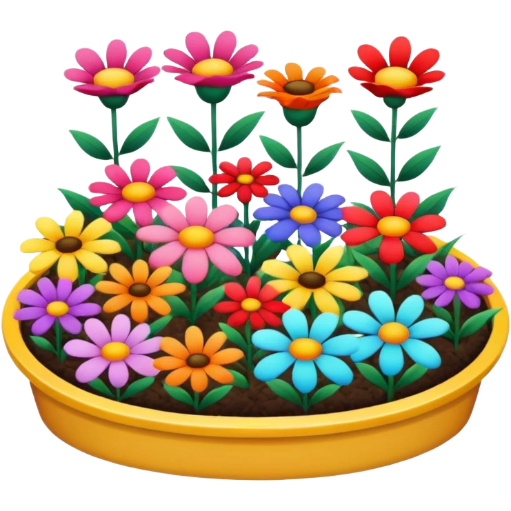 flower bed emoji