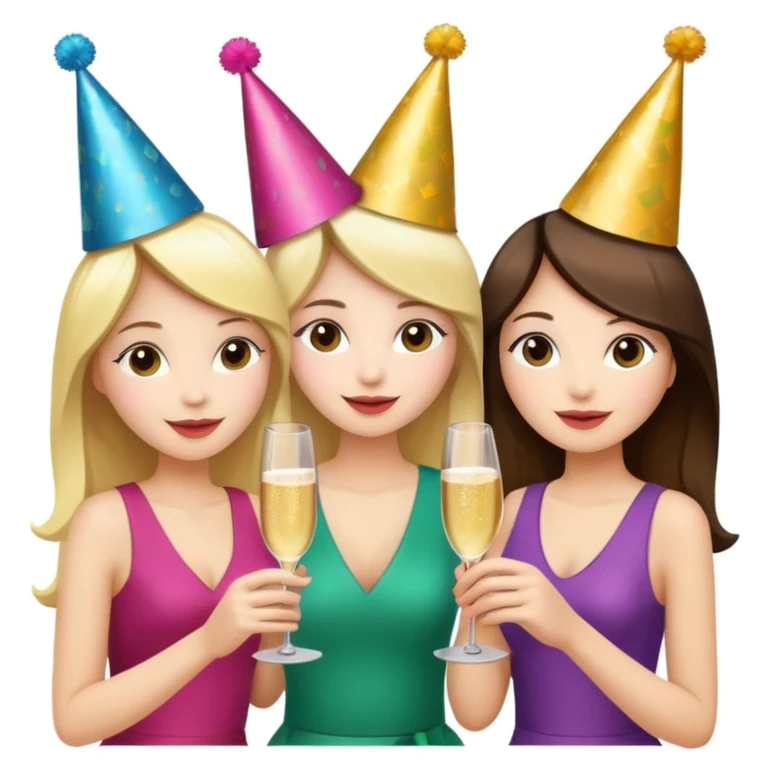 girls celebrating  emoji
