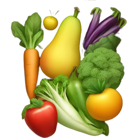 fruit and vegetables in one box emoji