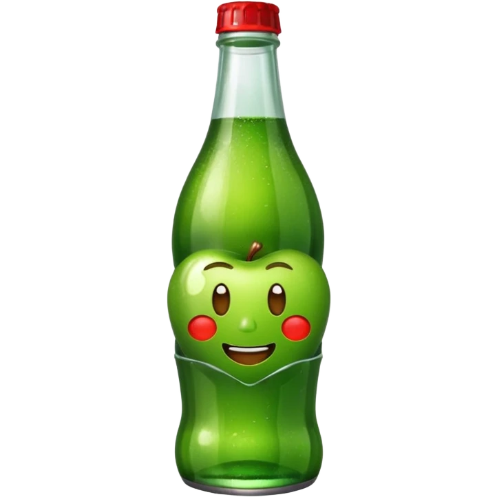 coke bottle, apple style emoji emoji