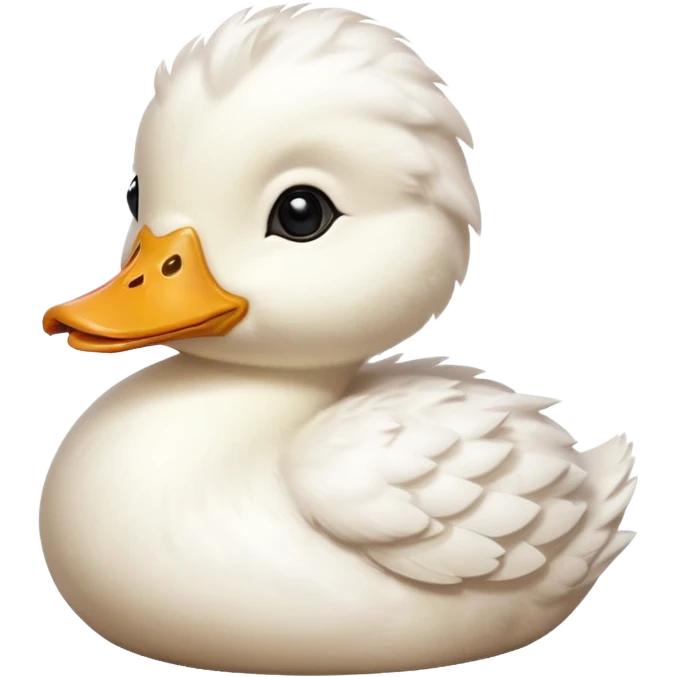 baby white duck emoji