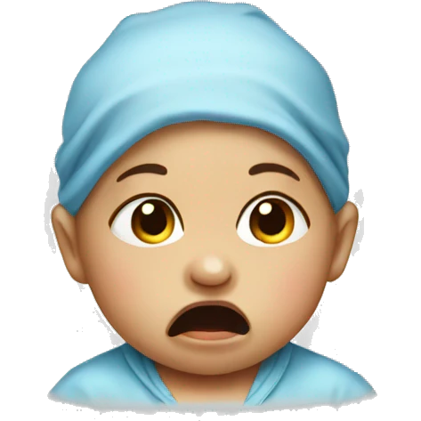 Baby crying emoji