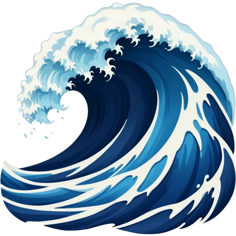 MAKE AN OCEAN WAVE LOOKS SCARY emoji