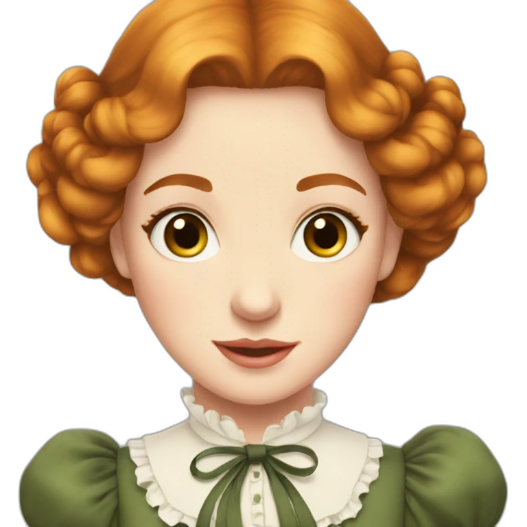 Anne Shirley with puffed sleeves  emoji