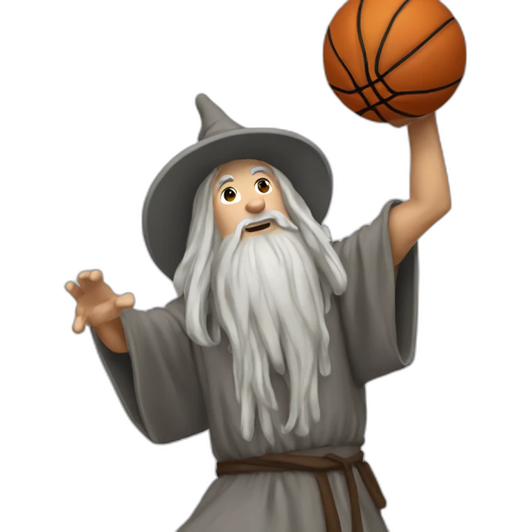 gandalf dunking a basketball emoji