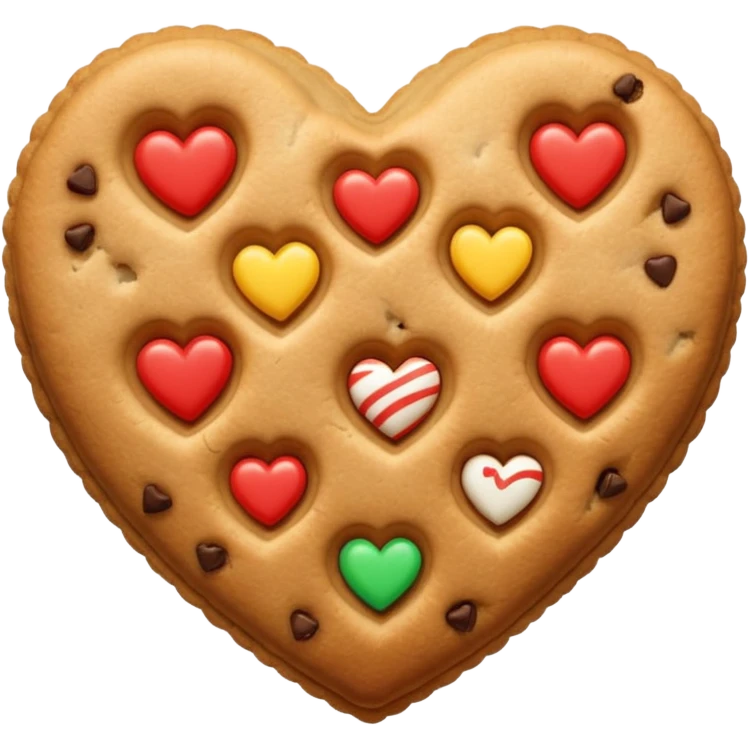 cookie heart emoji