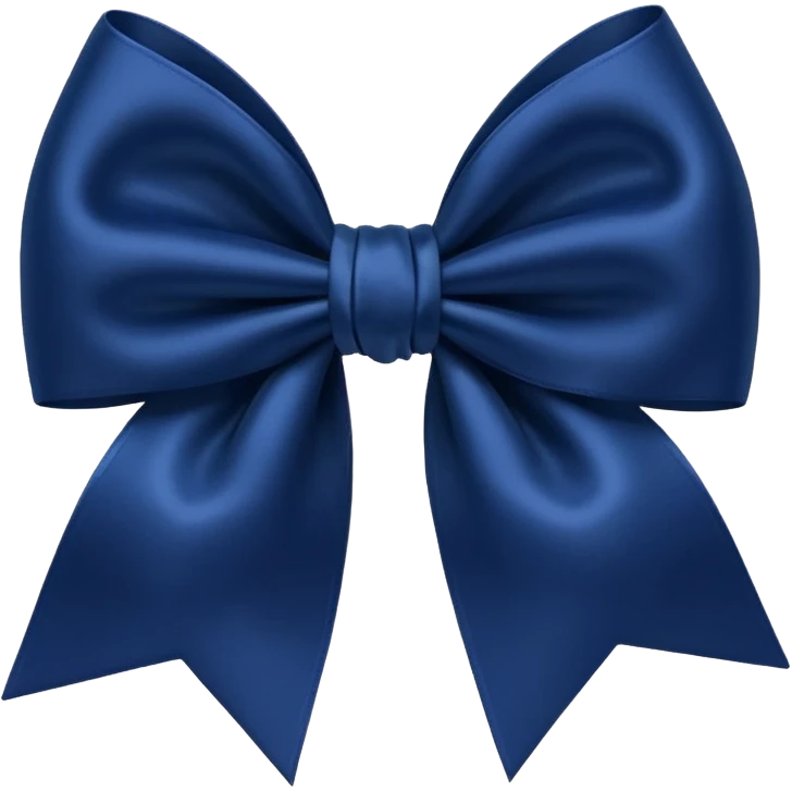 Navy blue bow emoji